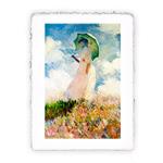 Stampa d''arte Pitteikon di Claude Monet Figura in pieno sole, Miniartprint - cm 17x11