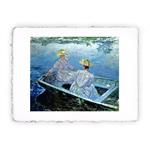 Stampa di Claude Monet La barca blu del 1877, Original - cm 30x40