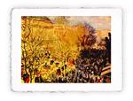 Stampa di Claude Monet Carnevale al boulevard des Capucines, Original - cm 30x40