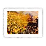 Stampa di Claude Monet Carnevale al boulevard des Capucines, Miniartprint - cm 17x11