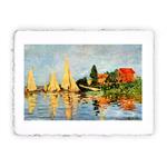 Stampa di Claude Monet Regata ad Argenteuil del 1872, Folio - cm 20x30