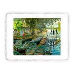 Stampa Pitteikon di Claude Monet Bagnanti a La Grenouillère, Miniartprint - cm 17x11