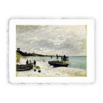 Stampa di Claude Monet - Spiaggia di Sainte Adresse del 1867, Original - cm 30x40