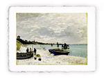 Stampa di Claude Monet - Spiaggia di Sainte Adresse del 1867, Magnifica -  cm 50x70