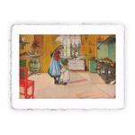 Stampa Pitteikon di Carl Larsson - La cucina del 1898, Original - cm 30x40