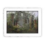 Stampa di Caspar D. Friedrich Rovine del Monastero di Eldena, Miniartprint - cm 17x11