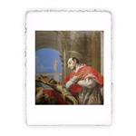 Stampa di Giambattista Tiepolo San Carlo Borromeo 1767-1769, Miniartprint - cm 17x11