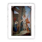 Stampa Pitteikon di Tiepolo L''apparizione dell''Angelo a Sara, Miniartprint - cm 17x11