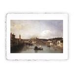 Stampa di Bernardo Bellotto Verona e l''Adige dal ponte nuovo, Miniartprint - cm 17x11