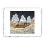 Stampa Pitteikon di Alfred Wallis Viaggio a Labrador del 1936, Miniartprint - cm 17x11