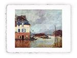 Stampa Pitteikon di Alfred Sisley Innondazione a Port Marly del 1876, Original - cm 30x40