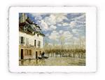 Stampa di Sisley Barca durante innondazione Port Marly 1876, Folio - cm 20x30