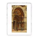 Stampa di Antonietta Brandeis Ingresso Basilica di San Marco, Miniartprint - cm 17x11