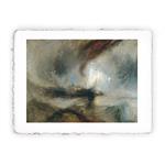 Stampa di W. Turner Tempesta di neve, Miniartprint - cm 17x11