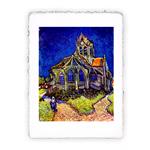 Stampa di Vincent van Gogh - La chiesa di Auvers-sur-Oise, Folio - cm 20x30