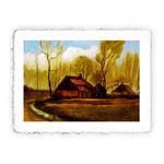 Stampa Pitteikon di Vincent van Gogh Fattorie tra gli alberi, Miniartprint - cm 17x11