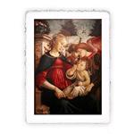 Stampa di Sandro Botticelli Madonna col Bambino e due angeli, Original - cm 30x40