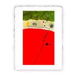 Stampa d''arte Pitteikon di Joan Miró Uccello nella notte, Miniartprint - cm 17x11