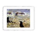 Stampa di Claude Monet Tempesta, coste di Belle Ile o Tempesta a Belle-Île del 1886, Miniartprint - cm 17x11