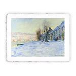 Stampa di Claude Monet Lavacourt. Sole e neve del 1881, Folio - cm 20x30