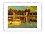 Stampa Pitteikon di Claude Monet Ponte di Argenteuil 1874, Miniartprint - cm 17x11