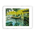 Stampa Pitteikon di Claude Monet La Grenouillère del 1869, Miniartprint - cm 17x11