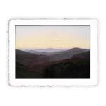 Stampa Pitteikon di Caspar David Friedrich Il Riesengbirge, Miniartprint - cm 17x11