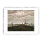 Stampa di Caspar D. Friedrich Palude alla Baia di Greifswald, Miniartprint - cm 17x11