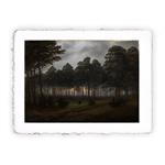 Stampa Pitteikon di Caspar David Friedrich Sera 1821-1822, Miniartprint - cm 17x11