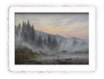 Stampa Pitteikon di Caspar David Friedrich - Mattina - 1821, Original - cm 30x40