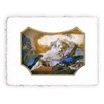 Stampa di Giambattista Tiepolo Vergine appare a San Domenico, Miniartprint - cm 17x11