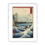 Stampa d''arte di Utagawa Hiroshige Il mare di Satta, Miniartprint - cm 17x11