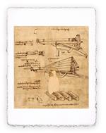 Stampa d''arte di Leonardo da Vinci - Artiglieria 2, Original - cm 30x40