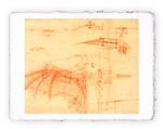 Stampa d''arte di Leonardo da Vinci - Studio sul volo 3, Original - cm 30x40