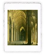 Stampa d''arte Pitteikon di Giovanni Migliara Interno del Duomo di Milano, Miniartprint - cm 17x11