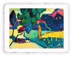 Stampa d''arte Pitteikon di Vasilij Kandinskij Murnau. Paesaggio estivo, Original - cm 30x40