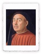 Stampa del dipinto di  Antonello da Messina - Ritratto d''uomo, Miniartprint - cm 17x11
