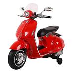 Moto Elettrica Per Bambini Vespa Piaggio 946 Rossa 12v Ing. Mp3, Led, Sedile In Pelle 00119025