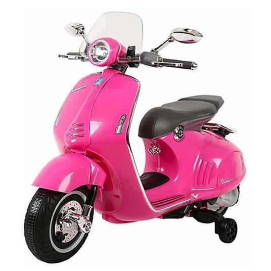 Moto Elettrica Per Bambini Vespa Piaggio 946 Rosa 12v Ing. Mp3, Led, Sedile In Pelle 00119025/As236 - 2