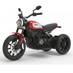 Moto Elettrica Per Bambini Ducati Scrambler Icon Rossa 12 V 3 Ruote, Suoni, Led, Clb 02322001