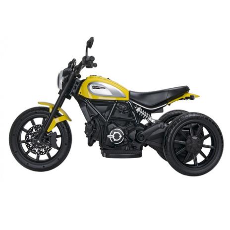 Moto Elettrica Per Bambini Ducati Scrambler Icon Gialla 12 V 3 Ruote, Suoni, Led, Clb 02322002 - 2