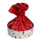 Scatola Per Panettone Bianco/rosso 23x7cm Natale Addobbi Dolci Regalo