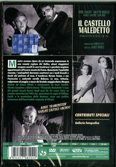 Il castello maledetto. Rimasterizzato in 4k (DVD) di James Whale - DVD - 2