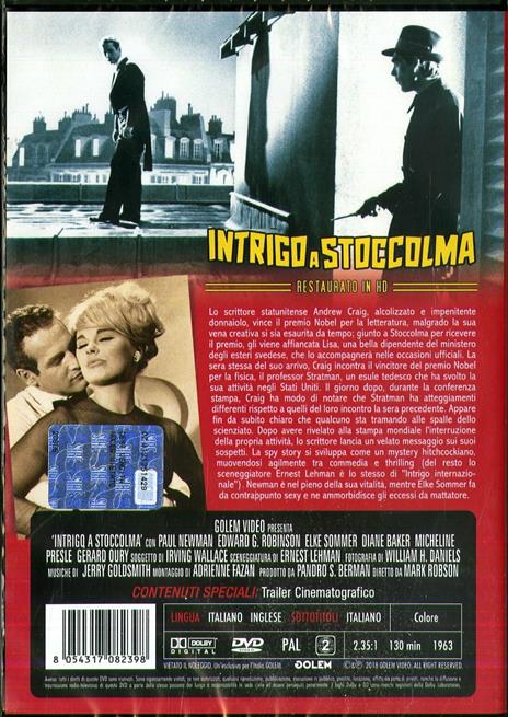 Intrigo a Stoccolma. Restaurato in H (DVD) di Mark Robson - DVD - 2