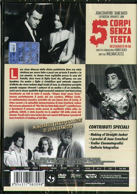 Cinque corpi senza testa. Restaurato in HD (DVD) di William Castle - DVD - 2