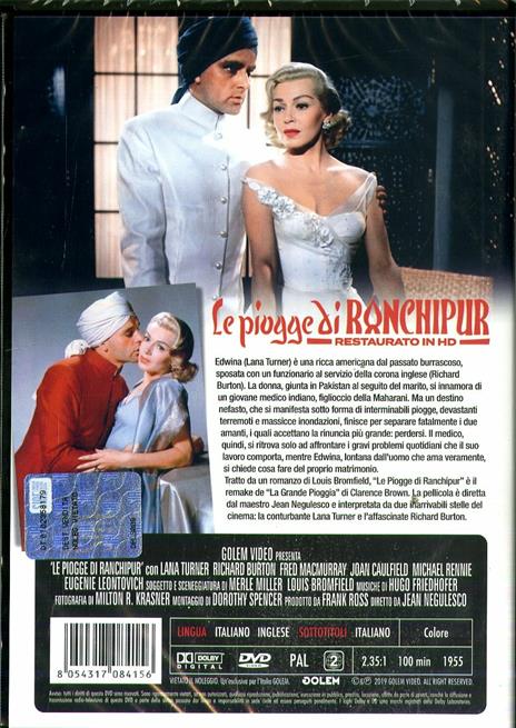 Le piogge di Ranchipur. Restaurato in HD (DVD) di Jean Negulesco - DVD - 2