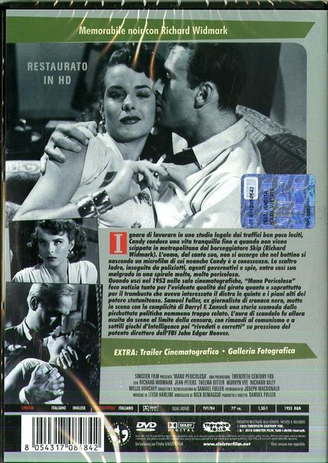 Mano pericolosa. Restaurato in HD (DVD) di Samuel Fuller - DVD - 2