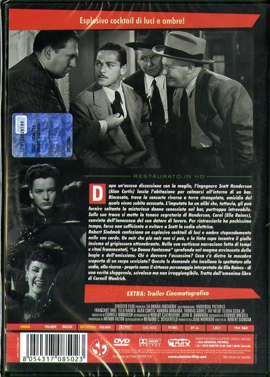 La donna fantasma. Restaurato in HD (DVD) di Robert Siodmak - DVD - 2