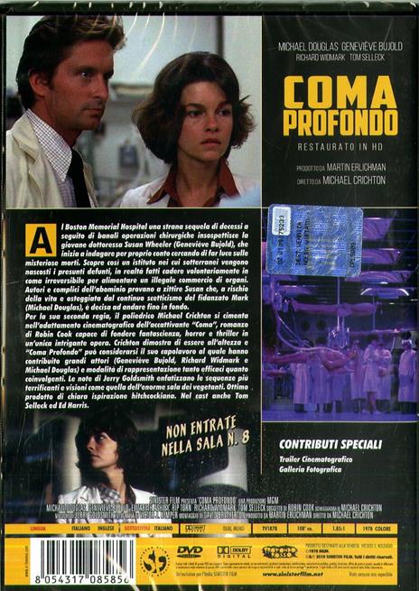 Coma Profondo. Restaurato in HD (DVD) di Michael Crichton - DVD - 2