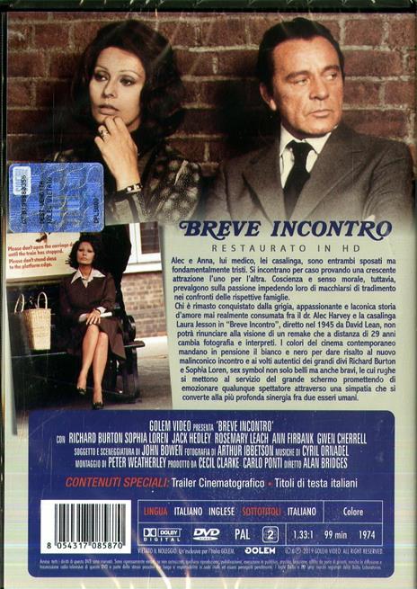 Breve incontro. Restaurato in HD (DVD) di Alan Bridges - DVD - 2